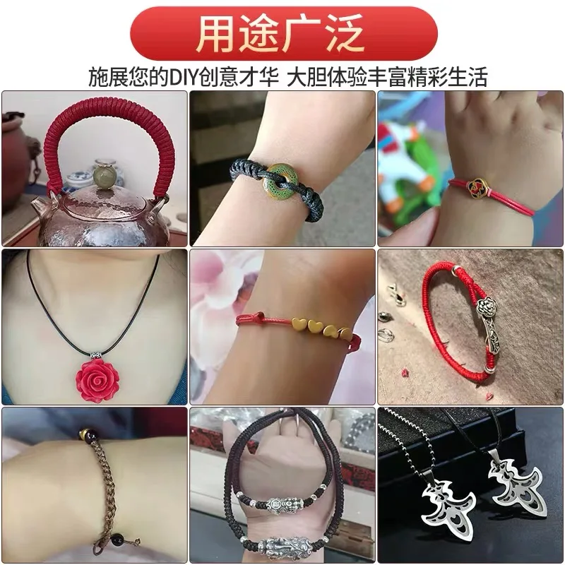 Waxed Cord 0.8mm 10meters Waxed Cord String Strap Necklace Rope Beads for Jewelry Making DIY Handmade Bracelet