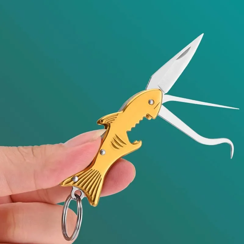 Food Picks Food Toothpicks 304 Stainless Steel Toothpick Multifunctional Folding Household Carry-on Tooth Picking Artifact Advanced Toothpick Bottle Opener