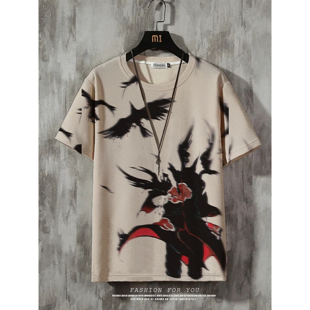 

Anime Men's T-Shirt Trend Fashion Street T-Shirt Hip-Hop Loose Short Sleeved Anime T Shirt For Men Clothing Casual Fashion Top