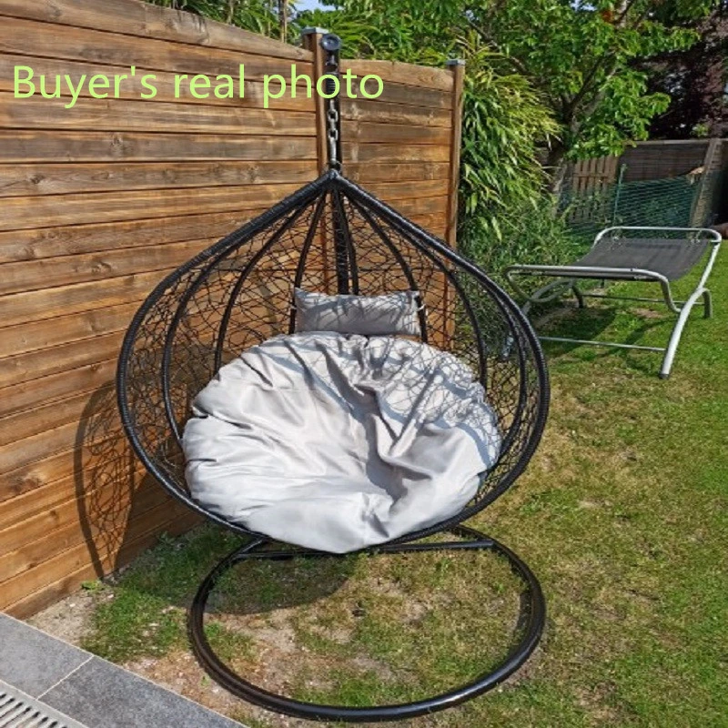 Fashion Swing Chair Cushion Cover Saucer Chair Hanging Basket Rattan Chair Seat Pad Cover Hammock Rest Cushion Cover No Filling grey cushions