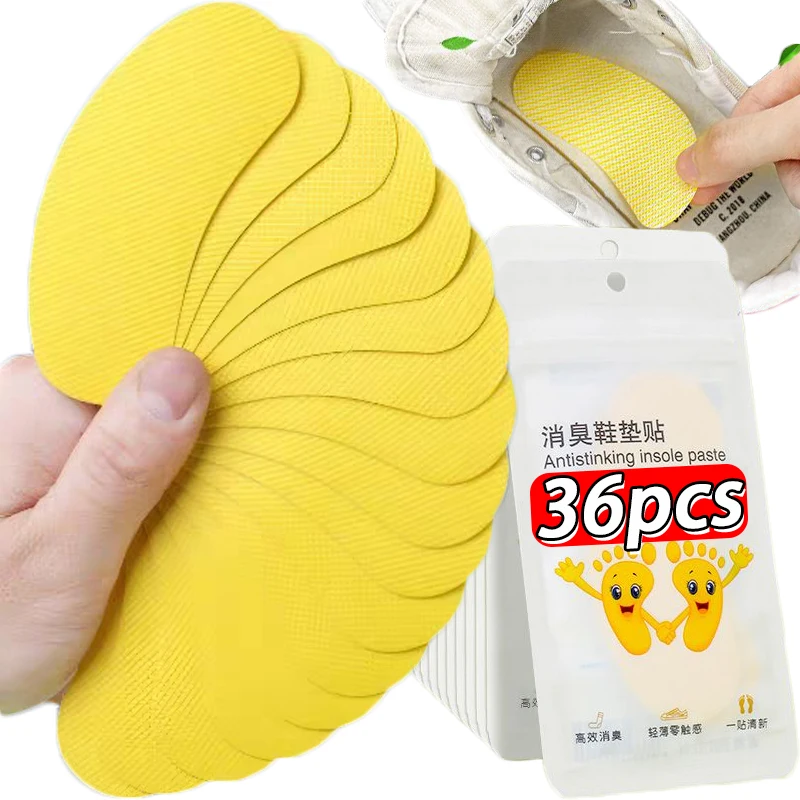 Shoes Odor Remover Deodorant Patch Invisible Lemon Stickers Foot Care Paddings Athlete's Foot Soothing Insole