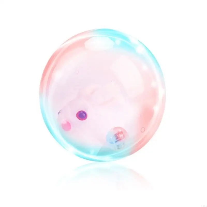 고양이 장난감 새끼 고양이 티저 장난감 배터리 구동 무작위 이동 5in 클리어 바 내부 봉제 동물과 자동 이동 공