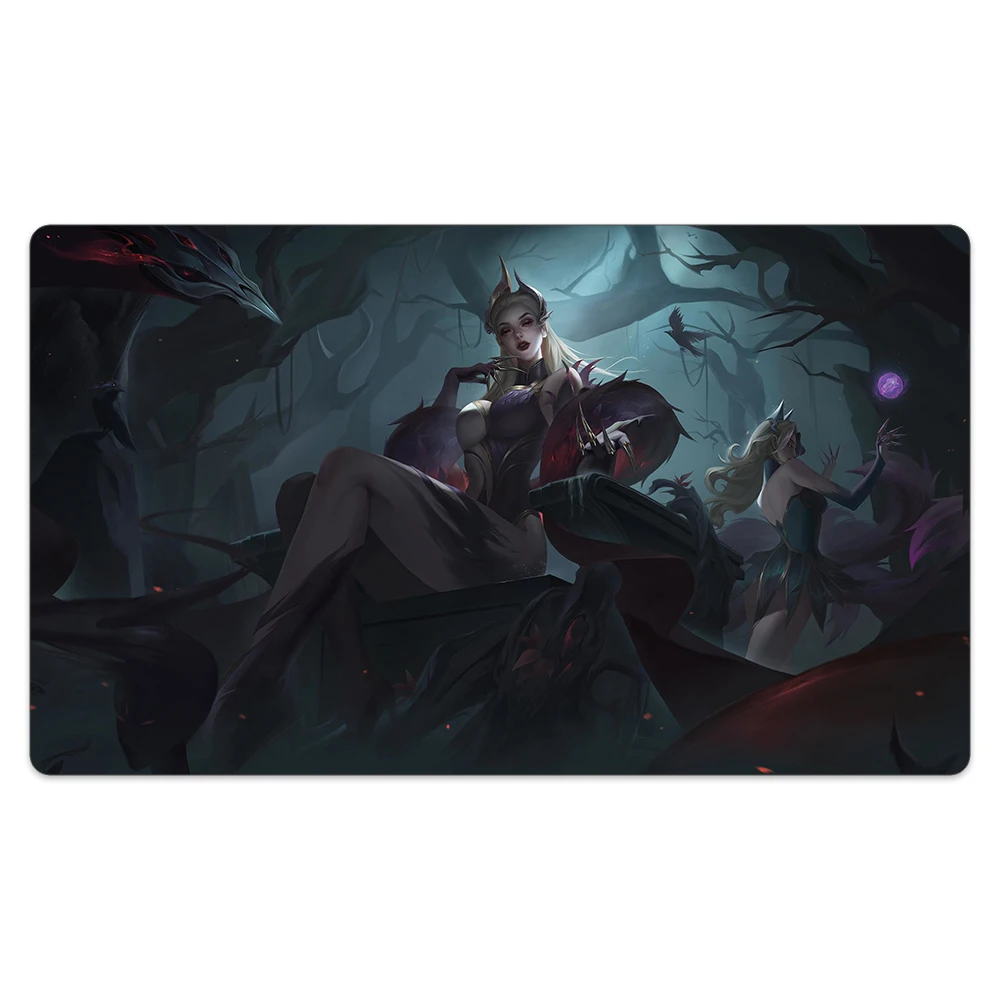 

The Spider Queen Playmat Compatible for Trading Card Game Surface Soft Cloth Natural Rubber Big MouseMat+Drawstring Carrying Bag