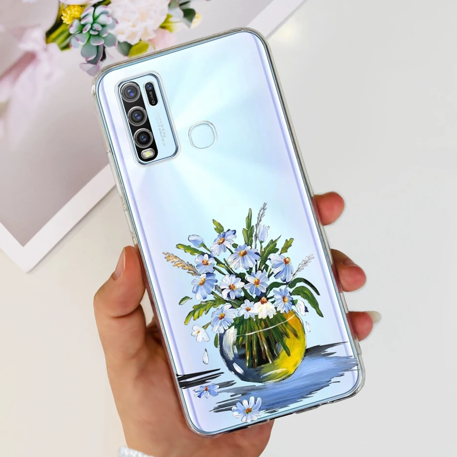Fashionable Painted Clear Silicone Soft TPU Phone Case Cover