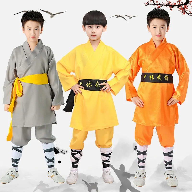 Martial arts clothing kids Shaolin Wushu exercise clothes Chinese ethnic wear suit youngster martial arts performance practice costume