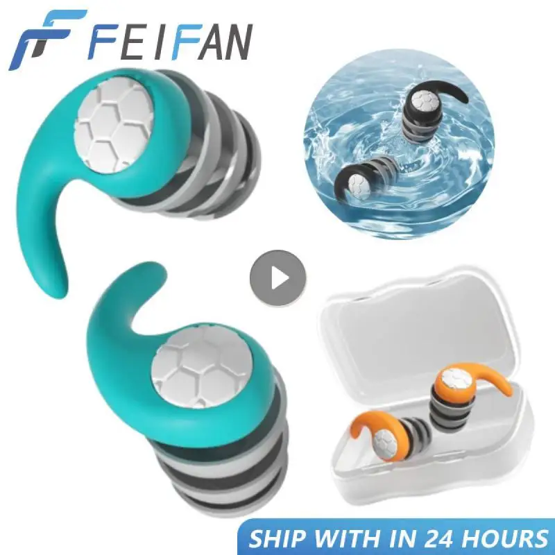 1 Pair Soft Silicone Earplugs Noise Reduction Ear Plugs For Travel