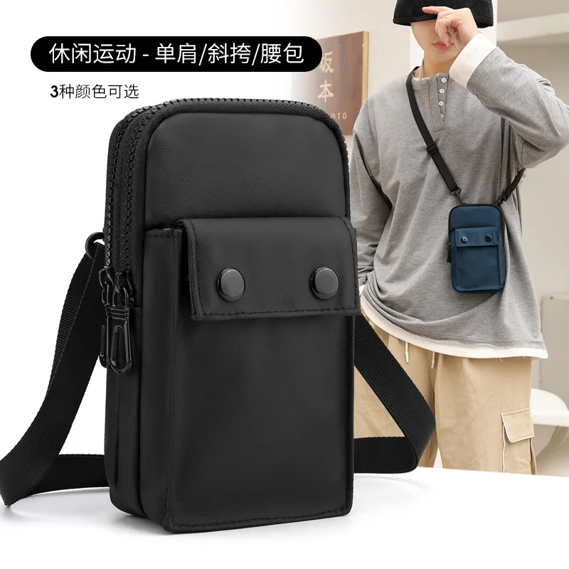 

Men's New Single Shoulder Chest Bag Waterproof Leisure Work Waist Bag Fashion Crossbody Backpack Large Capacity Phone Bag