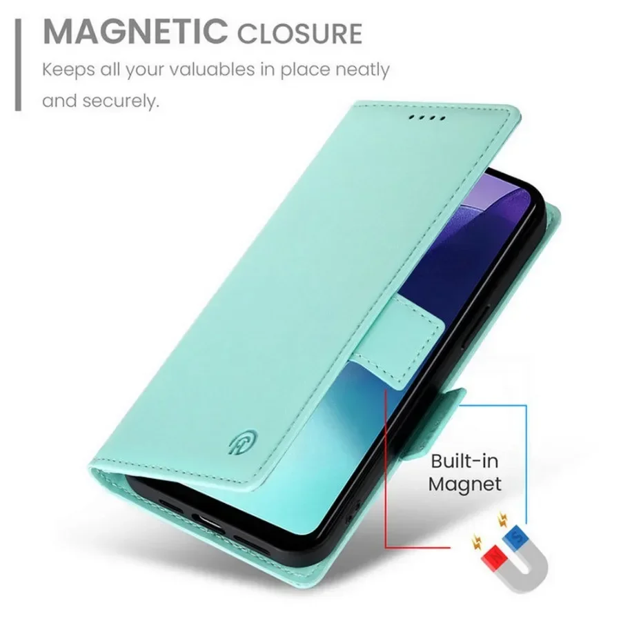 Elegant Leather Wallet Flip Case - Premium Protective Cover