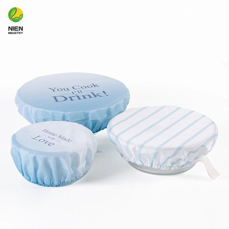 Weedi Reusable food Cover In 3 Sizes Elastic Fresh Keeping Bowl Covers Dustproof Food Storage Covers for Bread Proofing