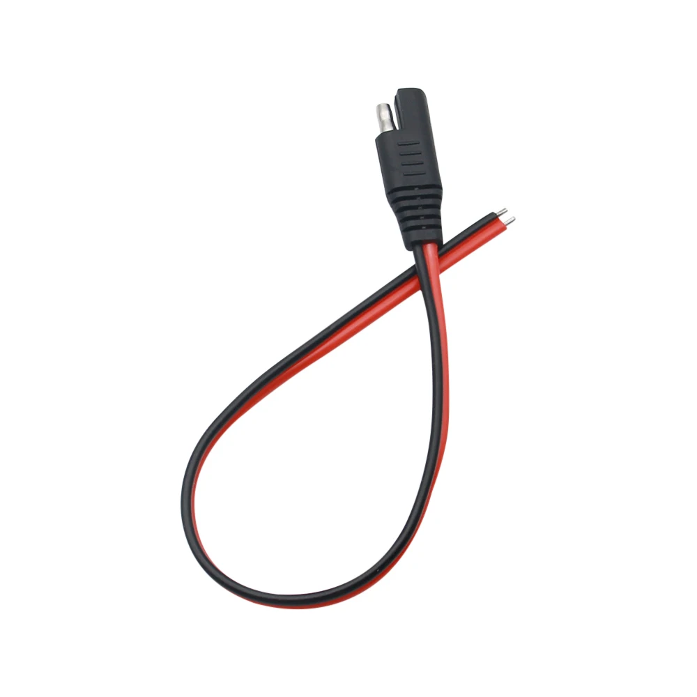 1PCS 18AWG SAE 연장 케이블 2핀 SAE 퀵 디스커넥트 플러그 10A 태양광 배터리 패널 SAE 플러그 입력 케이블 및 출력 케이블