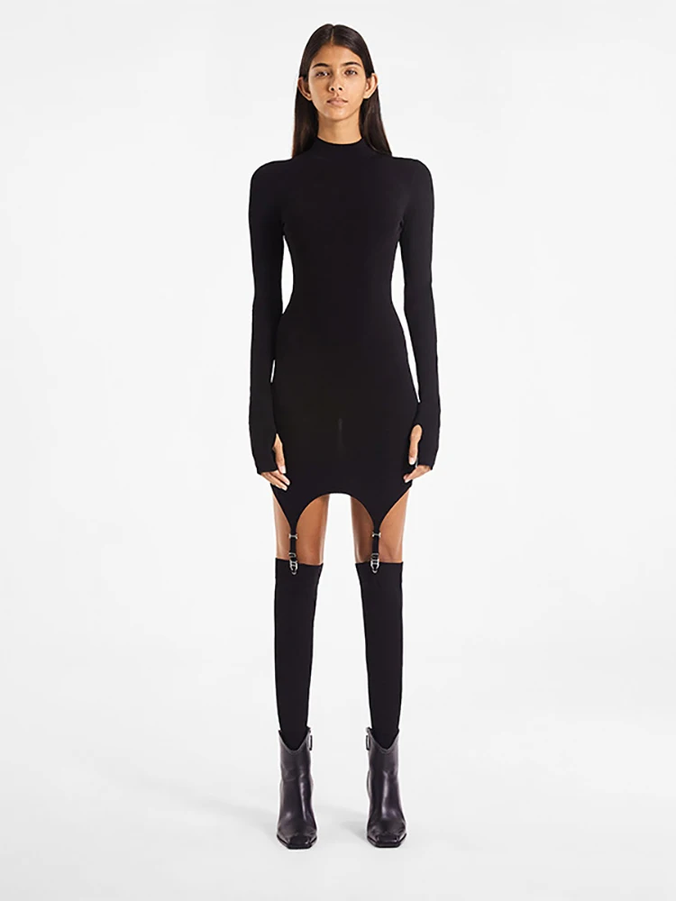 Sexy Mini Dresses Long Sleeve, Bodycon Dress Stocking, Party Dresses, Clubwear