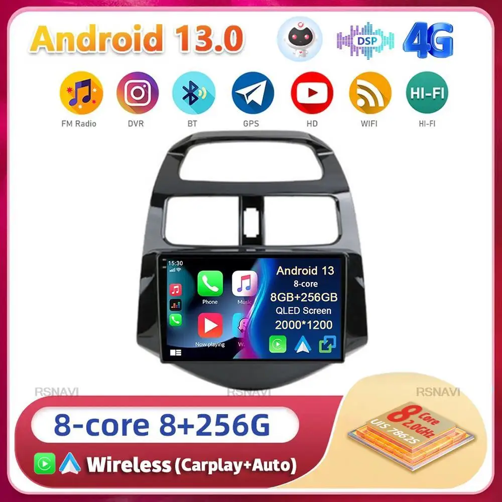 

Android 13 Carplay Car Radio For Chevrolet Spark Beat Matiz Creative 2010 2011 2012 2013 2014 Multimedia Player GPS 2din Stereo