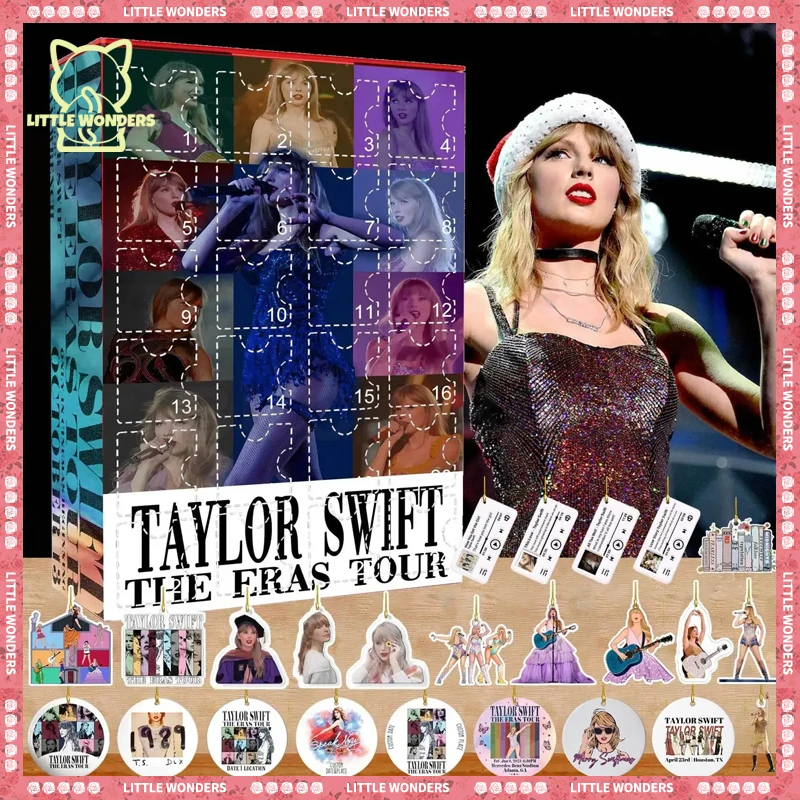 Taylor Swift Advent Calendar Blind Box Taylor Swift Christmas Lucky Box  Acrylic Ornaments Keychain Surprise Box Christmas Gifts - AliExpress
