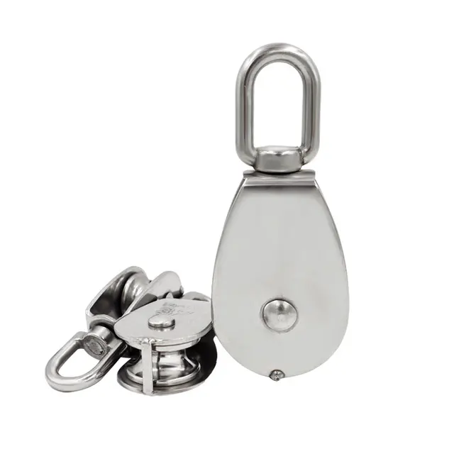 Pulleys For Rope 1 Pc 304 Stainless Steel M15 Single/Double Pulley ...