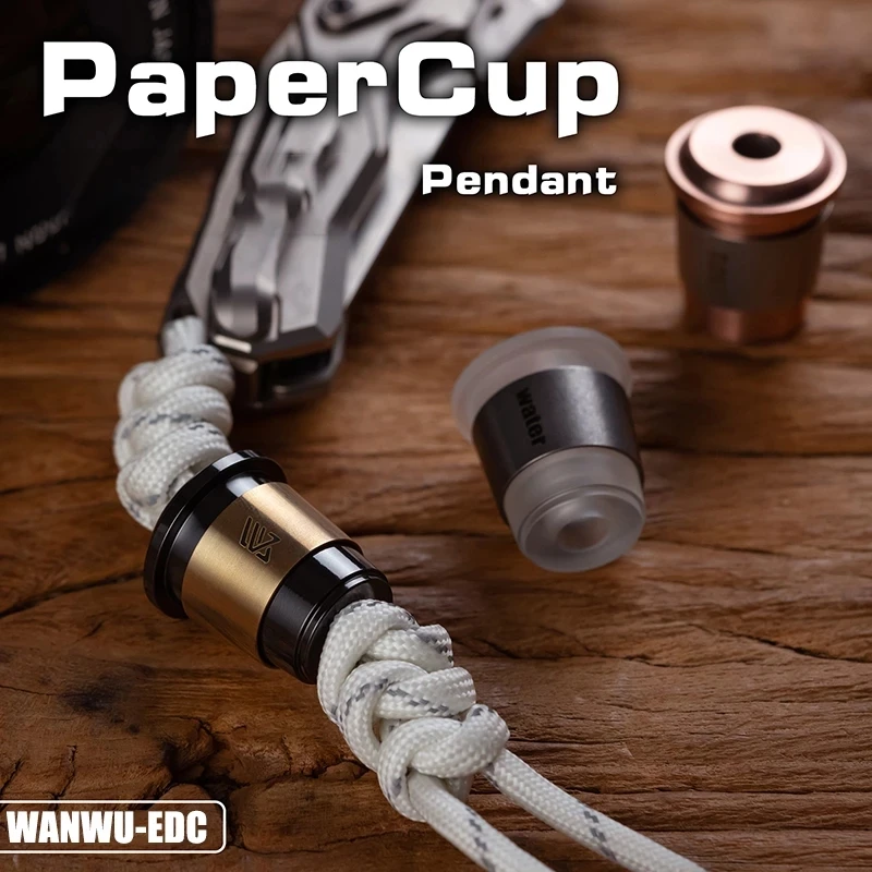WANWU EDC Original Paper Cup Spinner Pendant Tea Coffee Cup