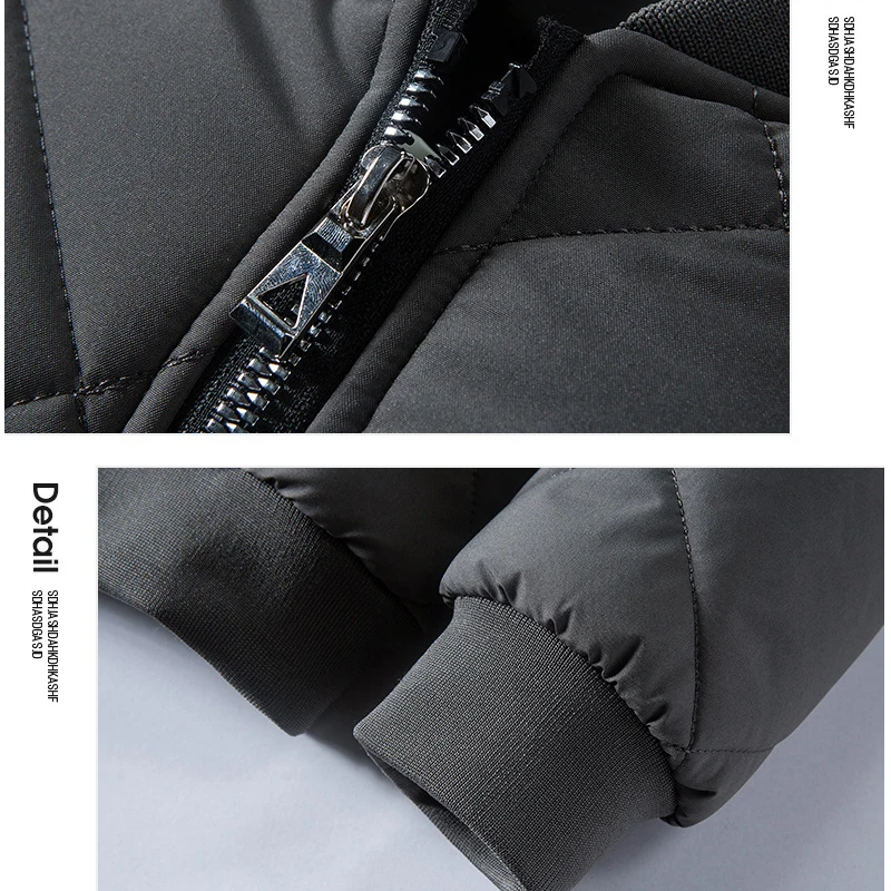 2024 Winter Men's Fashion Parkas Male Overcoat New Windbreaker Casual Jacket Thick Classic Keep Warm Windproof Business Hombre