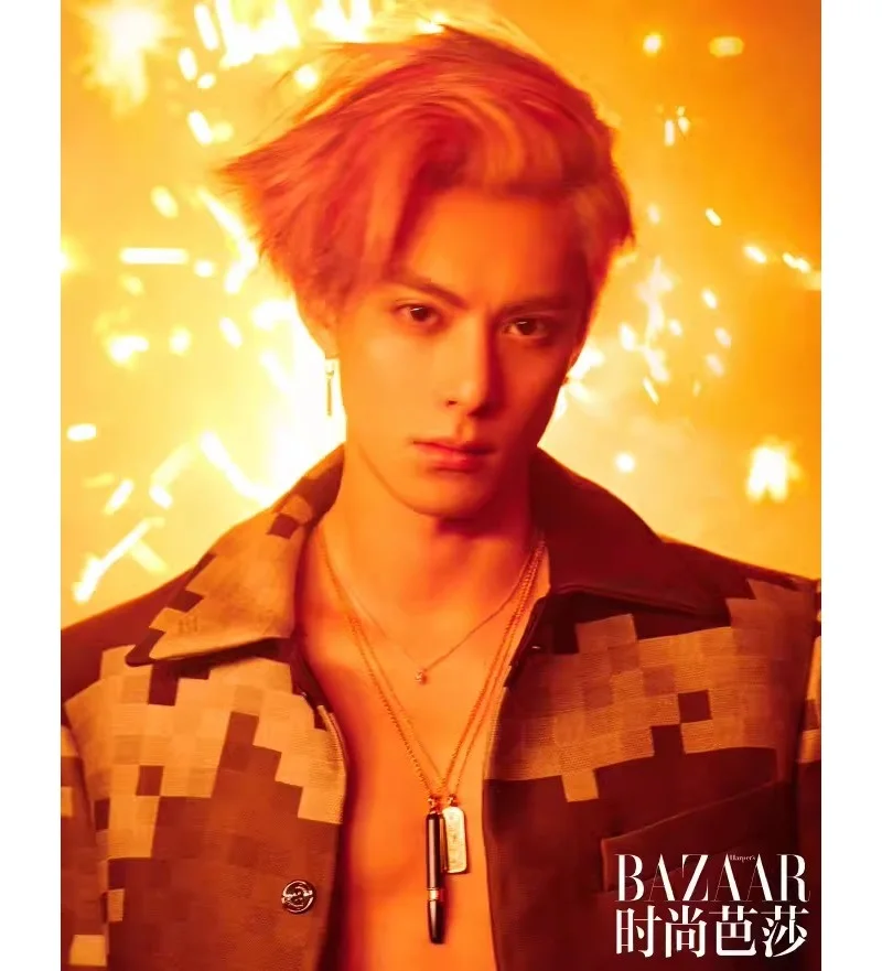 ♡お値下げ20000円引き中♡美品　原画 2024/02 Issue Wang Hedi Cover Harper's Bazaar Magazine Dylan