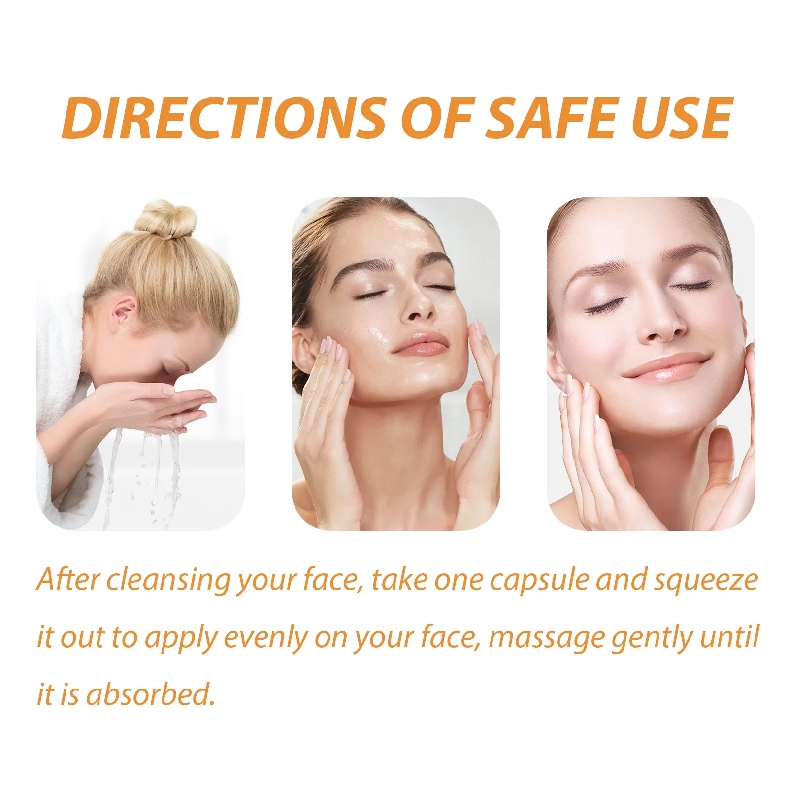 50Pcs Collagen Face Care Capsules Serum Spot Acne Wrinkle Remover Firming Whitening Hyaluronic Acid Essence Skin Care New style 6