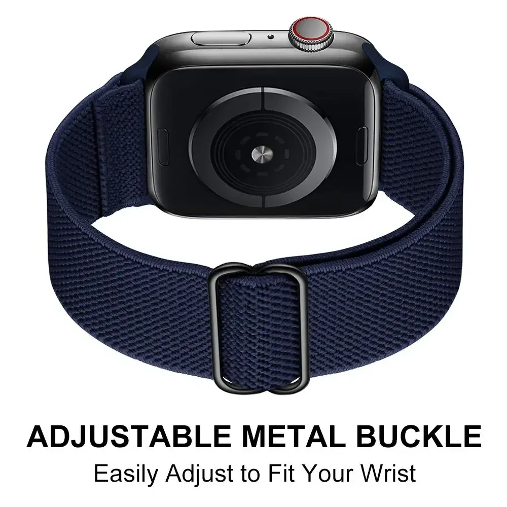 Bling Nylonarmband für Apple Watch Band 44 mm 40 mm 38 mm/42 mm Bohemian-Armband iWatch Serie 7 6 5 4 3 41 mm 45 mm 8 9 ultra 2 49 mm – Detail 14
