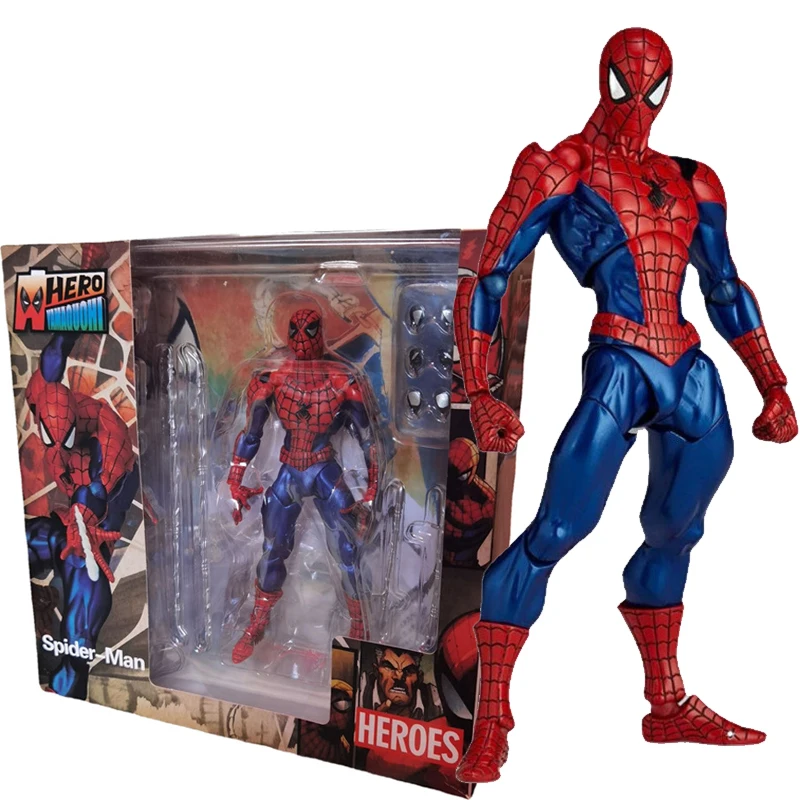 Mafex-Figurine d'action Spider Man, Zones Ecoming, Édition Deluxe,  Multi-accessoires, Modèle Statue Butter, Jouets à collectionner, Cadeau, 103