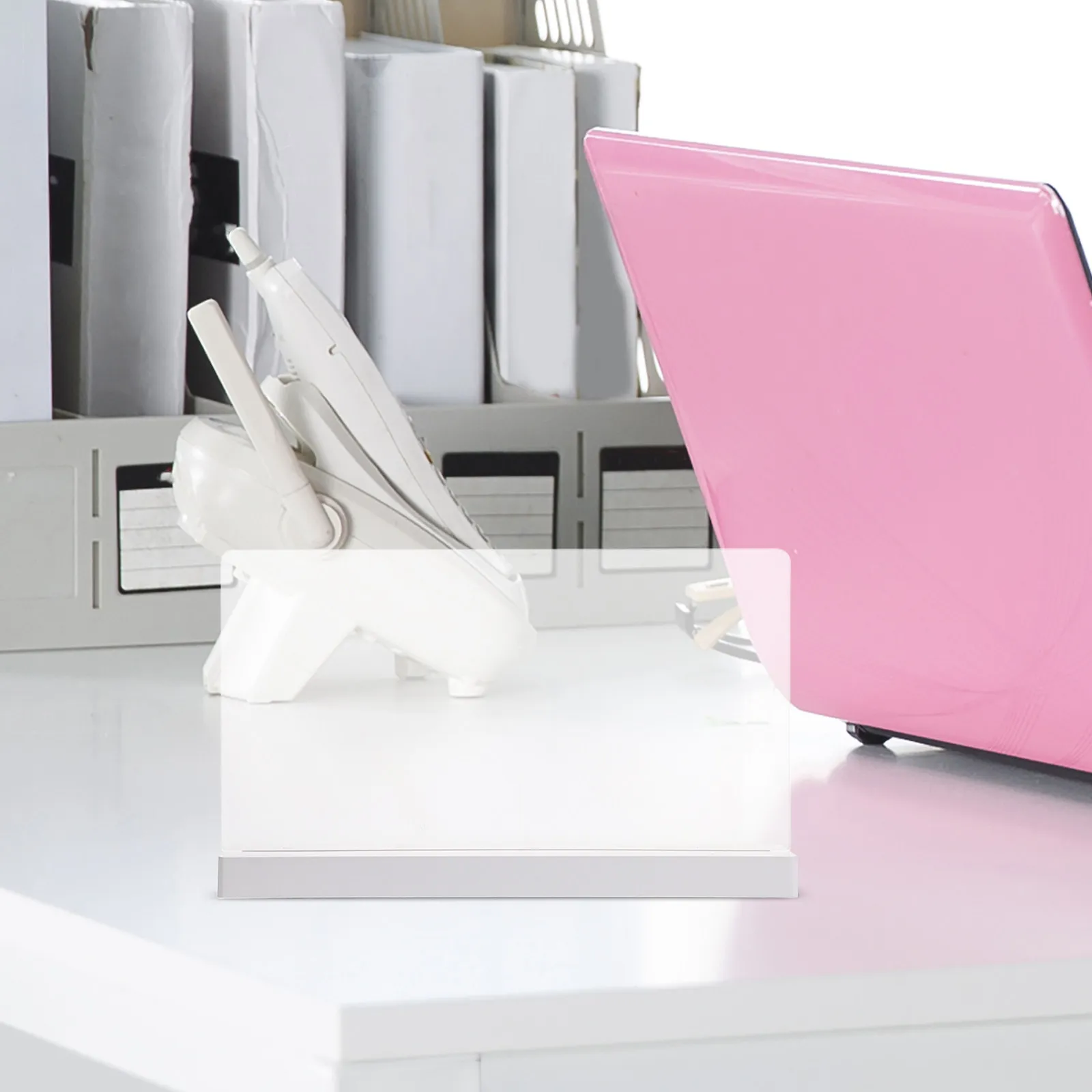 1세트 투명 아크릴 글로우 보드 LED 지울 수 있는 라이트업 메시지 보드 USB 충전식 (소매점, 카페, 레스토랑용)