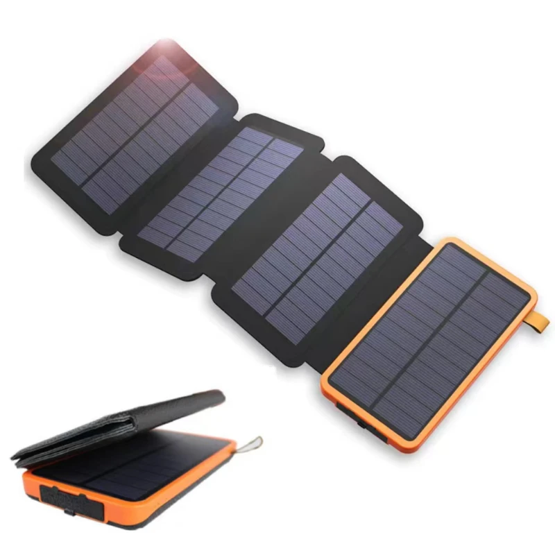 Foldable Solar Power Bank Waterproof Camping Solar Panel Outdoor