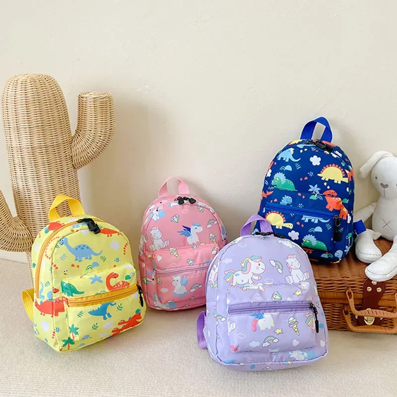 Children's Cartoon Dinosaur Backpacks for Teenager Cute Kindergarten Schoolbag Waterproof Kids Book Bags Boys Girls Animal Bag boy girl new colorblcok unicorn dinosaur school pen bags cute grade kawaii children anime backpacks in kindergarten