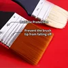 1pc Marie's Nylon Flat Brush with Wooden Handle 7 Different Sizes- Perfect for Applying Gesso, Acrylic, Oil, Gouache, DIY Paint 5
