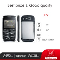 Original Unlocked E72 5MP Camera Bluetooth WI-FI Loudspeaker Phone Russian Arabic Hebrew Keyboard Made in Finland