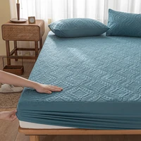 Waterproof Fitted Sheet Quilted Mattress Cover Mattress Protector for Home Hotel Twin Full Quuen King 160x200 140x200 Bed Cover 2
