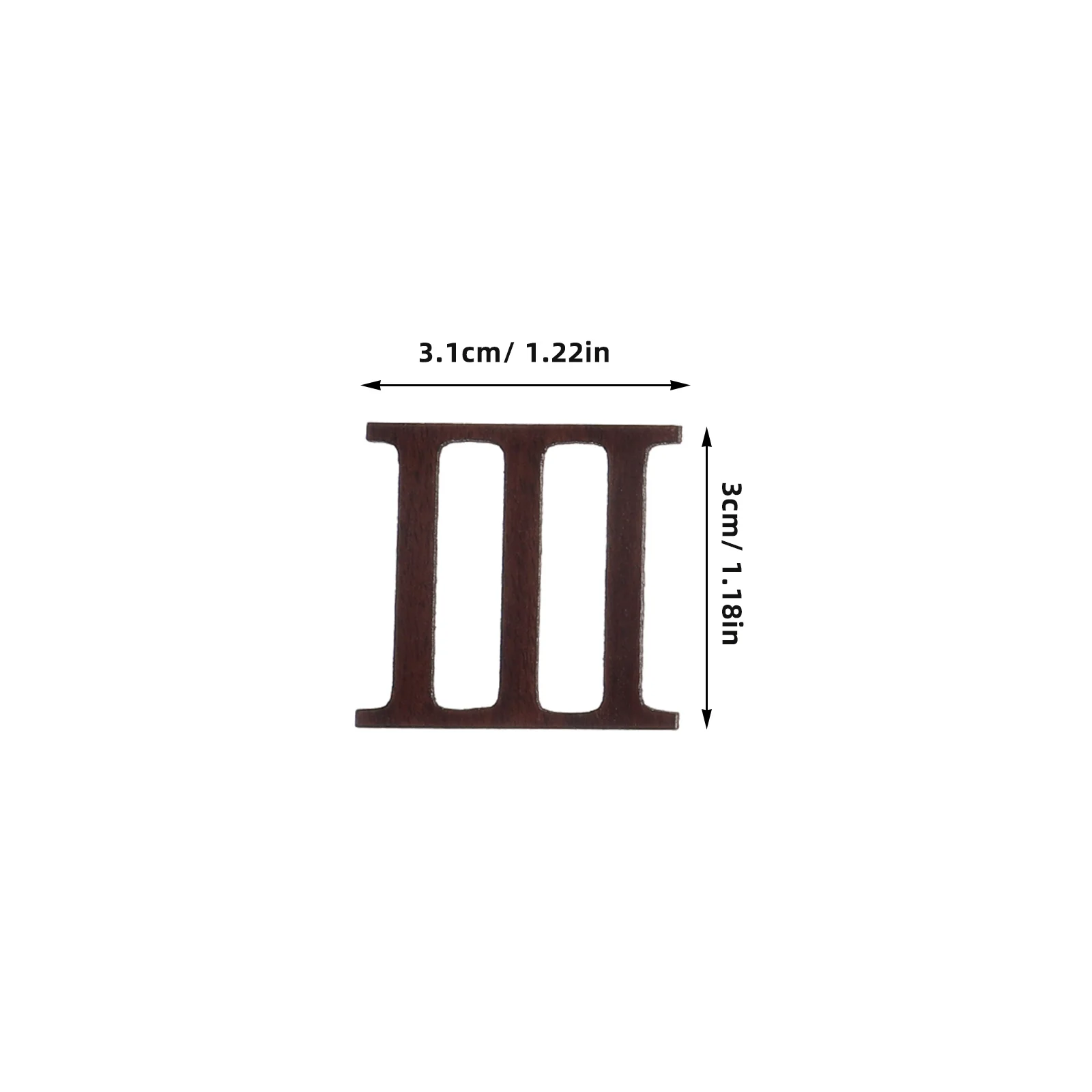 DIY Roman Numeral Wall Clock Wooden Clock Numerals Number Numeral Replacement Parts for Making Repair Ac