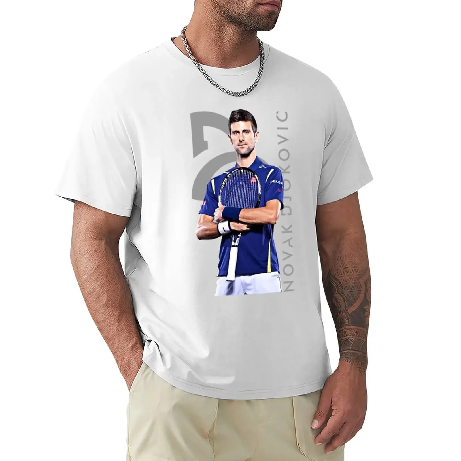 

novak For Fans T-Shirt Blouse quick drying cute tops plain black t shirts men