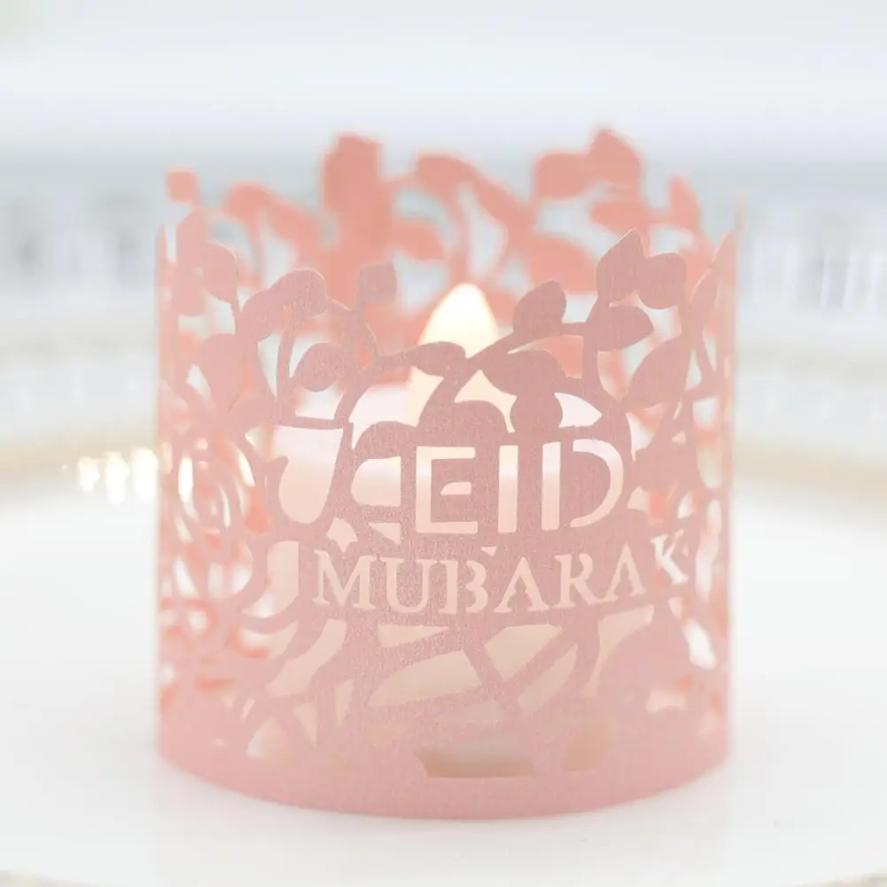 

Fadeless 50Pcs Stylish Exquisite Craftsmanship Candle Wrap Holder Bright Color Candle Wrap Holder Charming for Home