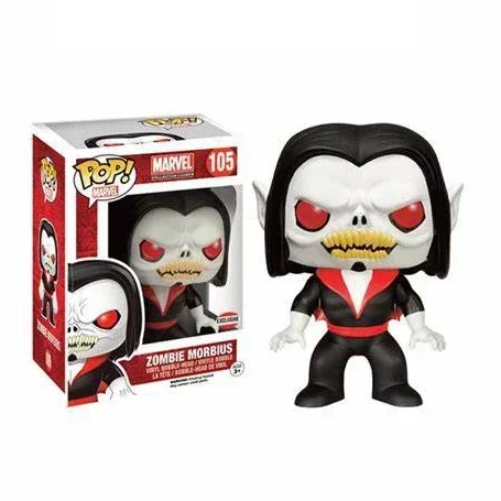 thumbnail image 4 of Funko Pop Marvels MORBIUS104# ZOMBIE MORBIUS105# Muñecas de vinilo Figuras de acción Modelo coleccionable Juguetes para niños Regalo de cumpleaños, 4 of 5