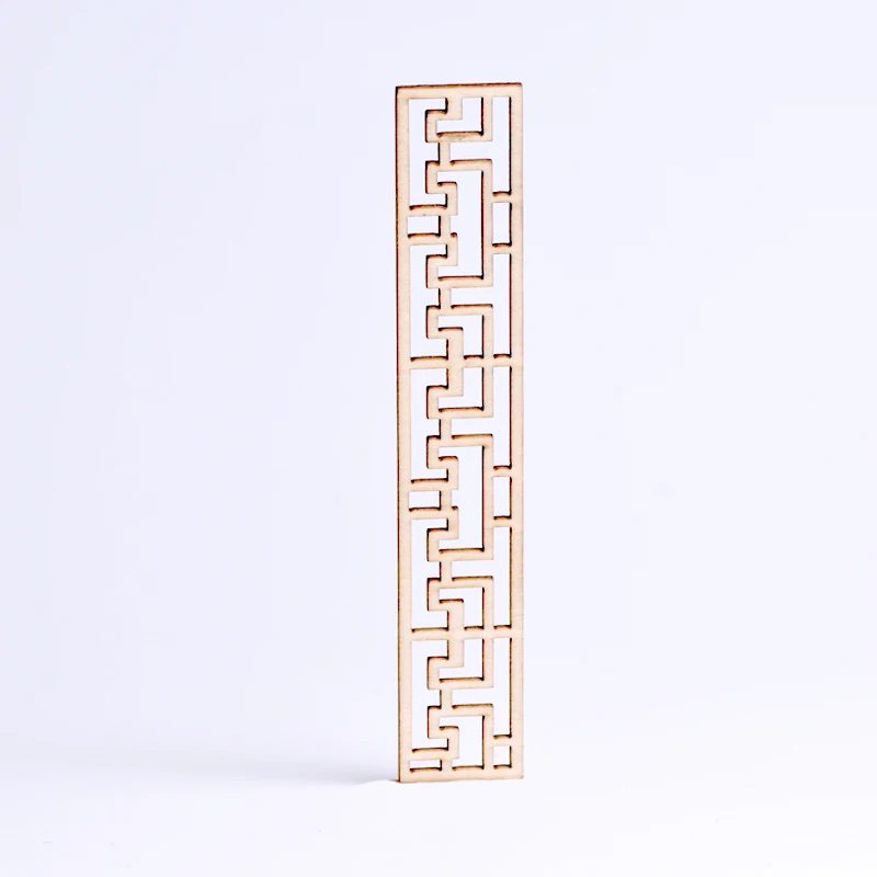 Miniature Wooden Dollhouse Decor with Folding Decorative Door