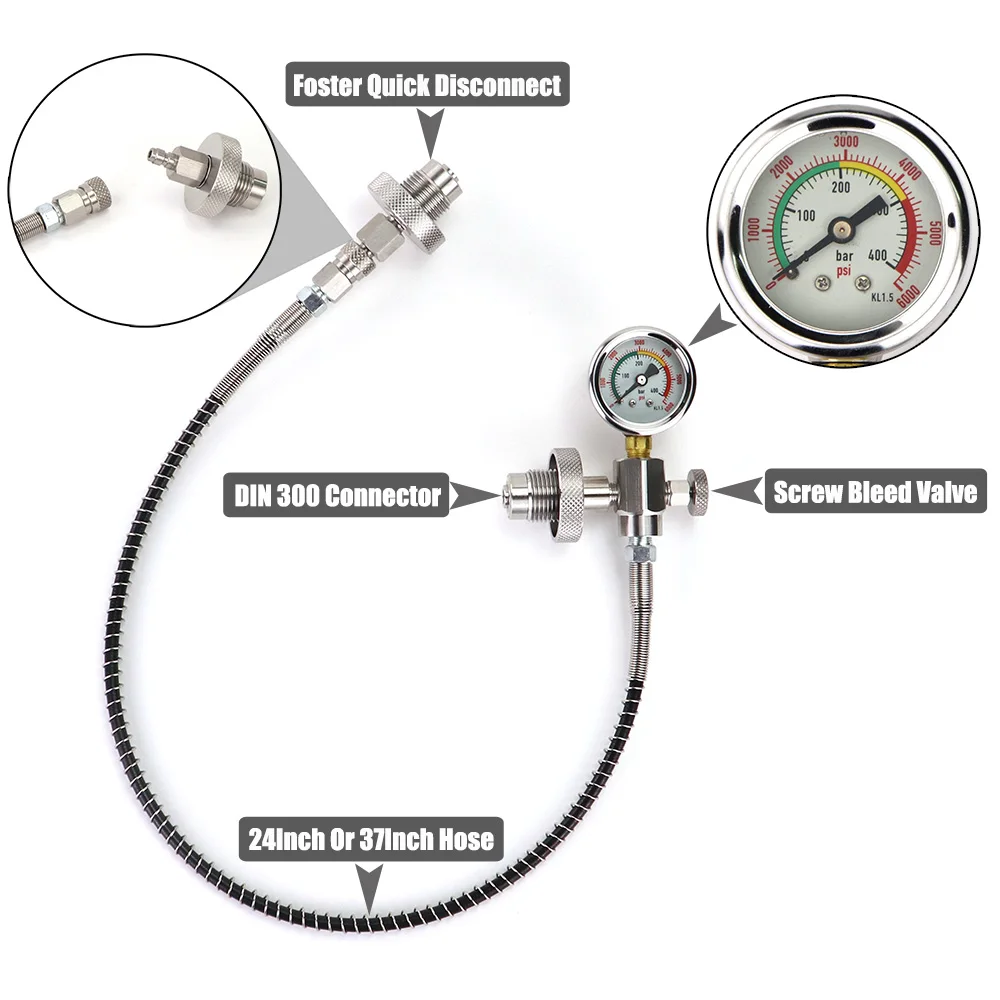 DivingDIN300CylinderDecantingEqualisingPressureWithQuick