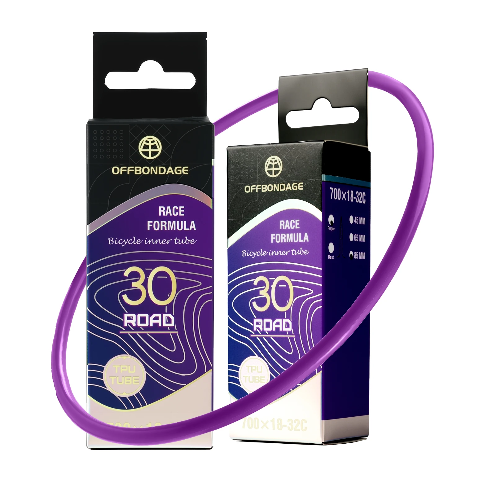 OFFBONDAGE Ultralight TPU Bike Inner Tube with French Valve