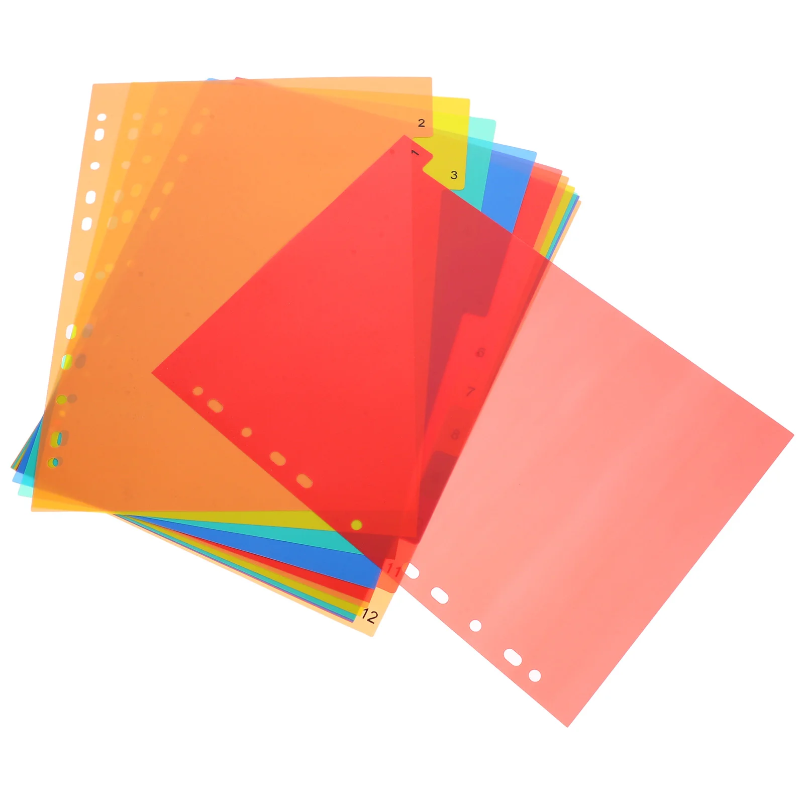 

A4 Separated Loose Leaf Page Dividers Folder Number File Pp Book Binder Plastic Binder Tabs Book Binder Dividers A4 Page Marker