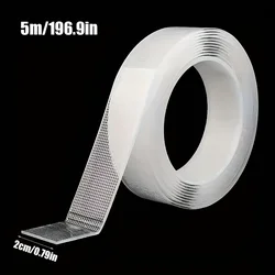 Premium Heavy Duty Transparent Nano Adhesive Tape - Extra - Strong, Waterproof, Removable Mounting Solution (20mm x 5m - 1 Roll)