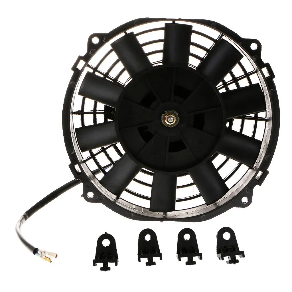 8`` 80W 12 Motorcycle Electric Radiator Cooling Fan Large Air Volume