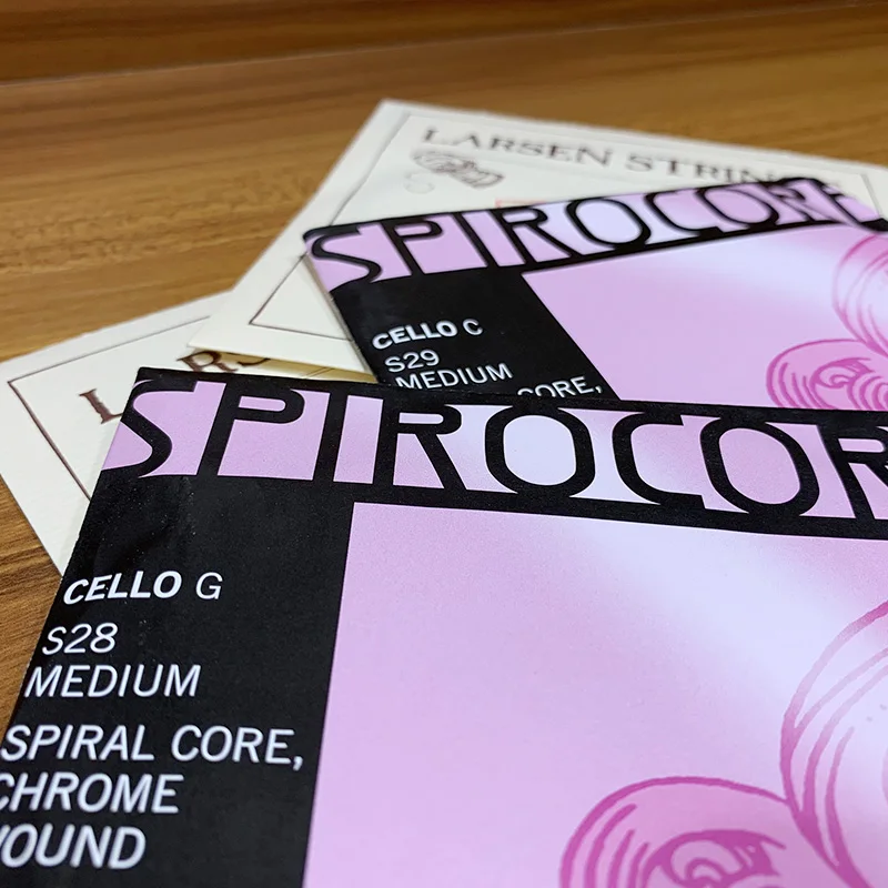 Thomastik-Infeld SPIROCORE Cello G String/C String S28 S29 S32 S33 4/4 Size LARSEN Soloist Cello A String/D String cello strings
