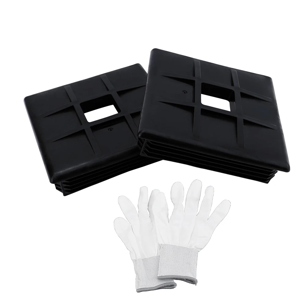 2/4 Pcs Drain Cover Bumper Endcap RV Bumper End Cap 4" Sewage Anti-collision PE Camper End Cap Furniture Hardware Parts