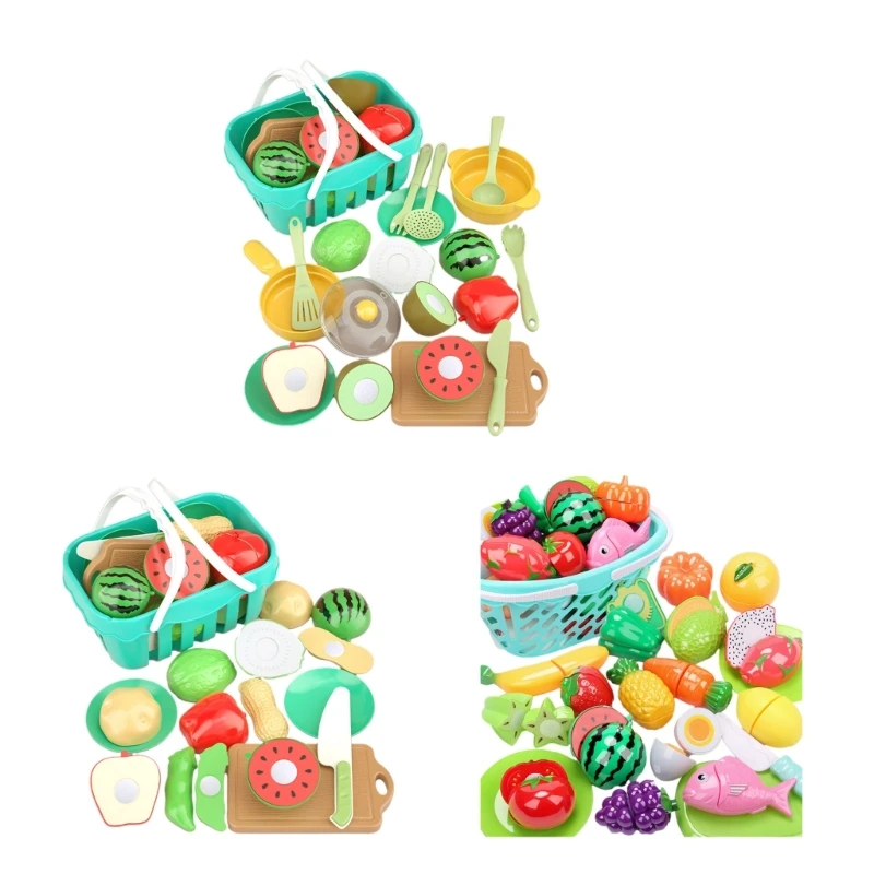 

Children Utensils Fruit &Vegetables Accessories Model Food 1Set Pretend-Play Toy
