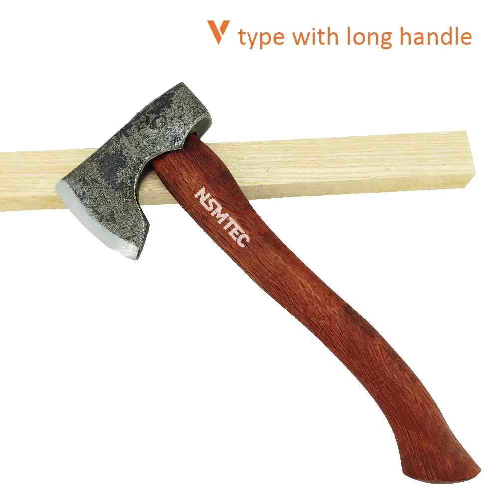 Outdoor Camping Wildlife Hatchet Multi-Purpose Chopping Wooden Handle Forest Splitting Axe For Cutting