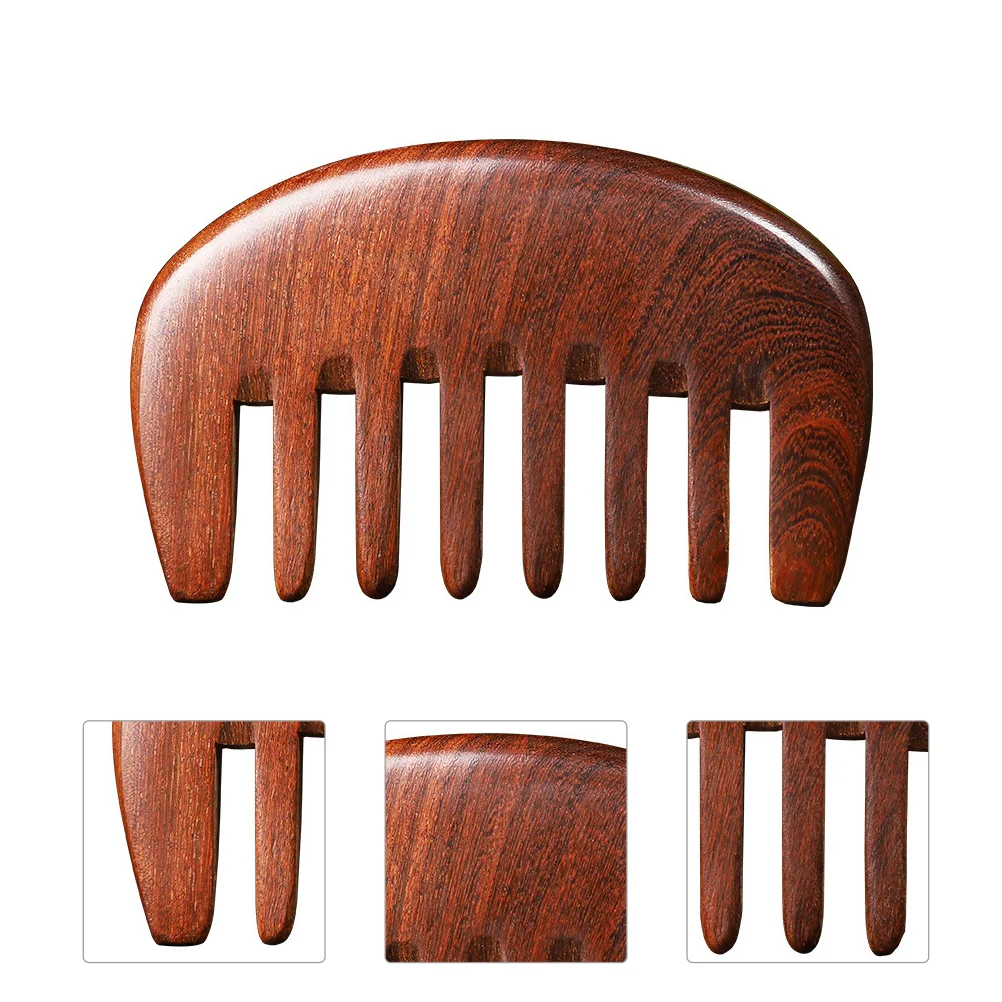 Handmade Hair Massage Tool Wide Tooth Wooden Hair Natural Massage Care for Sandalwood Portable Scalp Men Women Massaging wooden handle sharp tooth cloth marking wheel tailor tracing hand diy tool marking non woven cloth marking wheel hand tools