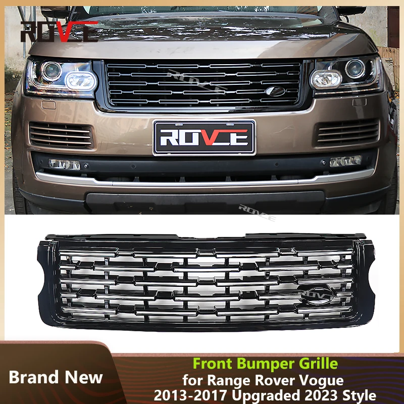 

ROVCE, верхняя сетка для Land Rover Range Rover Vogue L405 2013-2017, обновление до 2023, стильный передний бампер, гриль