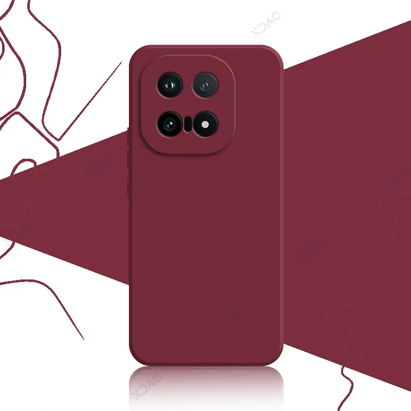 Chic Fashion Cover: Soft Square Liquid Silicone Case with Camera Protection