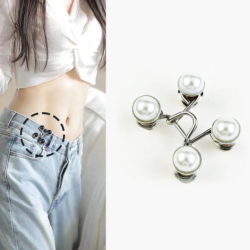 Nail-free Metal Jeans Button Snaps Detachable Pants Clips Buttons Pins DIY Waist  Tightener Clothing Buckles Sewing Tools - AliExpress
