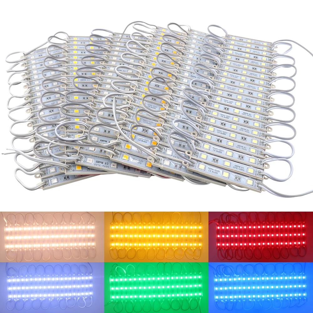 12V LED Modules 5054 3LEDs Waterproof Advertisement Signs Shop Banner Backlight Super Brighter than 5050 2835 20Pcs/lot led modules led module