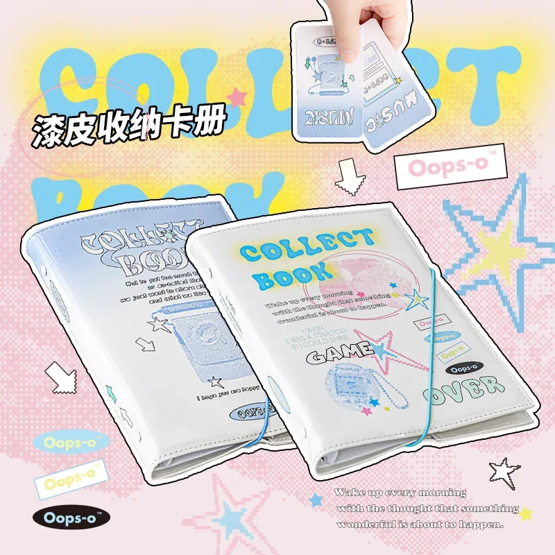 

1 Piece Lovely Photocard Collection Book Amercan Style Puppy Star Kpop Idol Photo Card Holder 200 Sheet PU Leather Card Holder